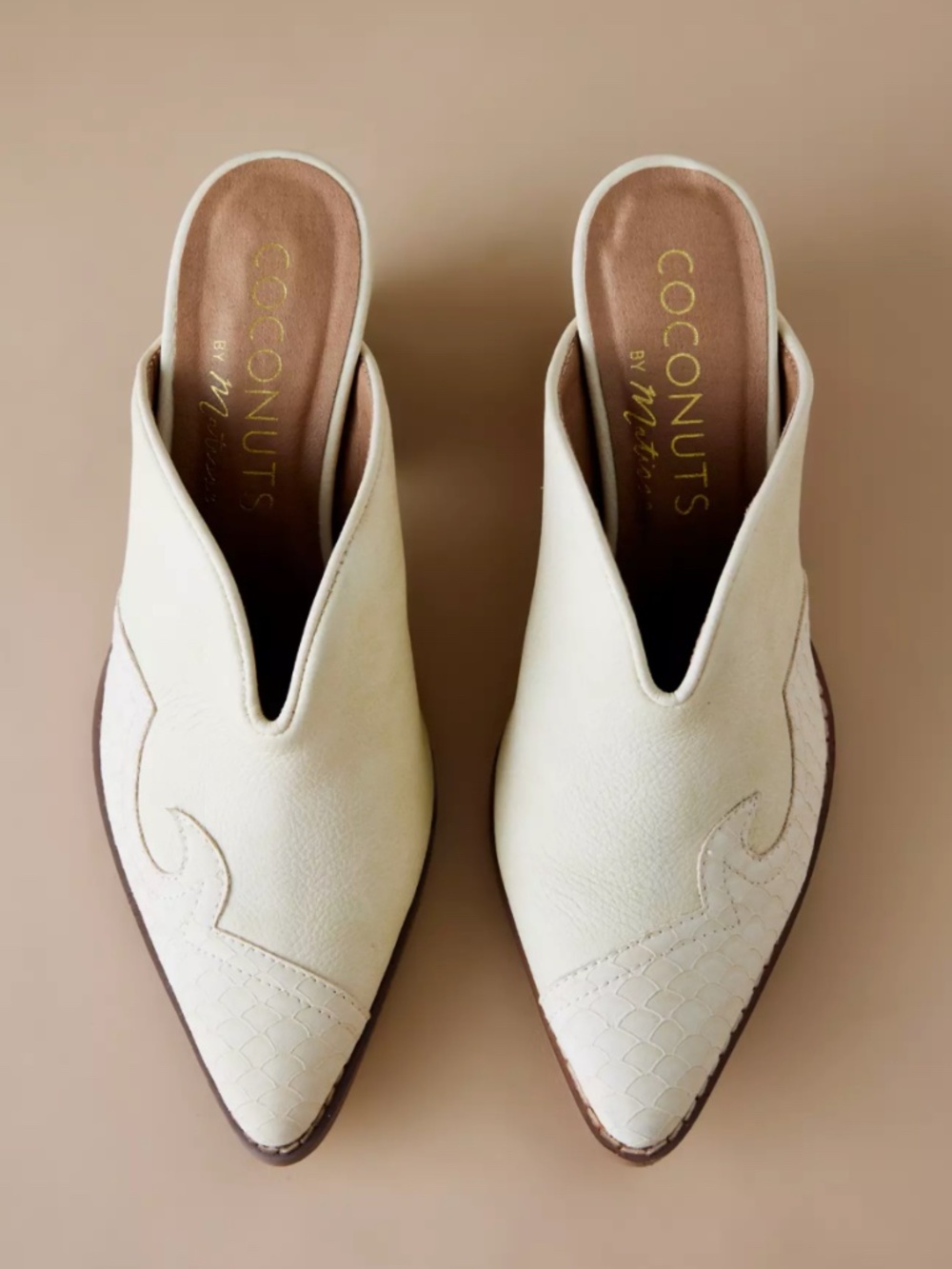 Coconuts by Matisse Colt Western Mules Ivory